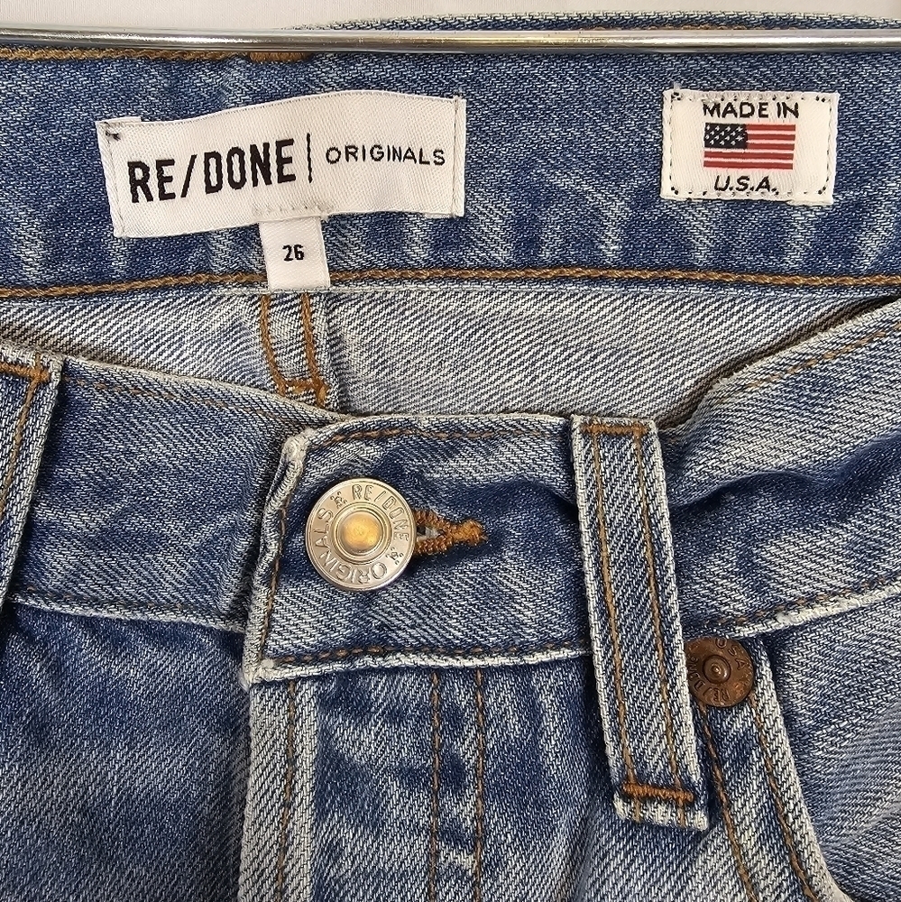 RE/DONE size 4 / 26  Skinny jeans NWOT button flap - Picture 2 of 5